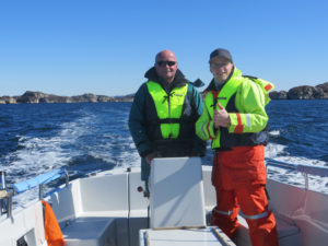 Matthias und Achim auf dem Weg zu den Fischgründen.