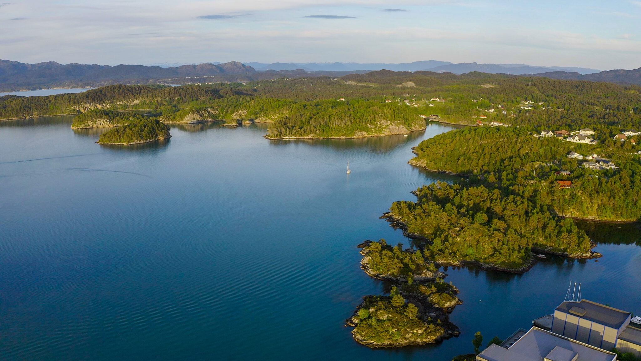 Aussicht auf den Innvaerfjord.