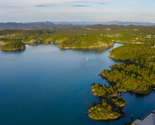 Aussicht auf den Innvaerfjord.